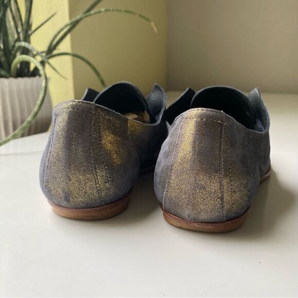 Zero + Maria Cornejo “Kelia” metallic Oxfords 36 6 - Picture 4 of 9